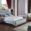 Wooden & Velvet Luxry Bed