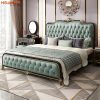 Wooden & Velvet Luxry Bed WV0107