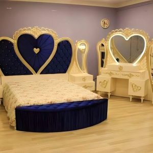 Wooden & Velvet Luxry Bed WV0109