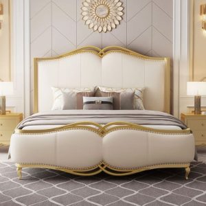 Wooden & Velvet Luxry Bed WV0110