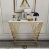 Antique Brass Iron Table with Wooden Top TBI01004