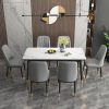 6 Seater gray dining table