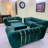 7 seater velvet sofa